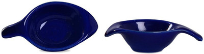 

caffeine Dip and Sauce Diva Serving Bowl in Blue Glossy (Set of 2) Ceramic Bowl Set(Blue, Pack of 2)