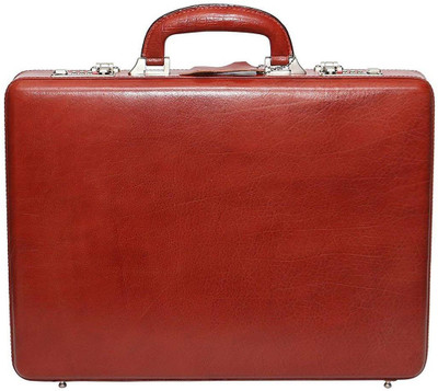 

Hifly Bag Cum Office File Bag Medium Briefcase - For Men(Tan)