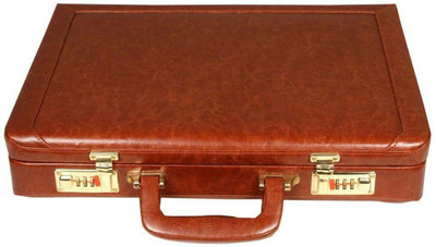 Hifly Bag Cum Office File Bag Medium Briefcase - For Men(Brown)