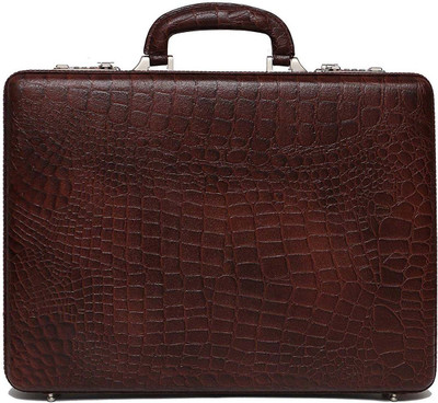 

Hifly Bag Cum Office File Bag Medium Briefcase - For Men(Brown)