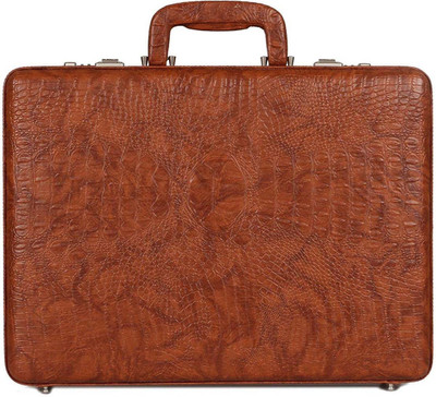 

Hifly Bag Cum Office File Bag Medium Briefcase - For Men(Brown)