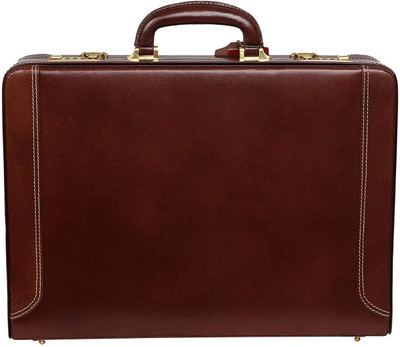 

Hifly Bag Cum Office File Bag Medium Briefcase - For Men(Brown)