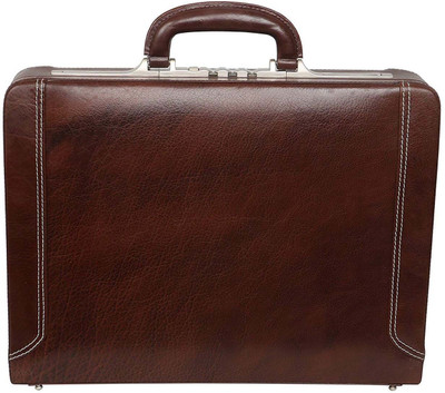

Hifly Bag Cum Office File Bag Medium Briefcase - For Men(Brown)