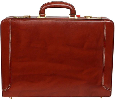 Hifly Bag Cum Office File Bag Medium Briefcase - For Men(Red)