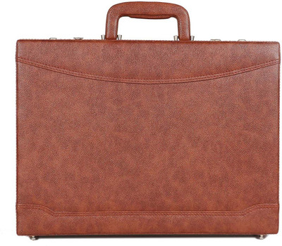 

Hifly Bag Cum Office File Bag Medium Briefcase - For Men(Brown)