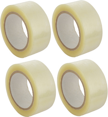 

AutoVHPR Pack of 4 Premium Quality 3 Inches Wide Transparent 200 meter Long per Tape Cello Tape CelloTape (Manual)(Set of 4, Transparent)