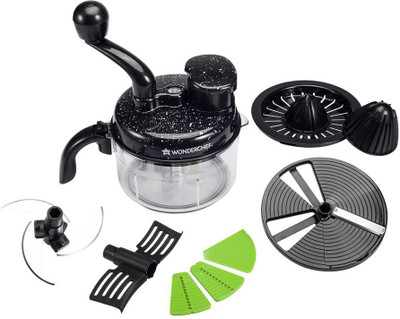 

Wonderchef Turbo Chopper & Food Processor Vegetable Chopper(Food processor(1 unit)), Black