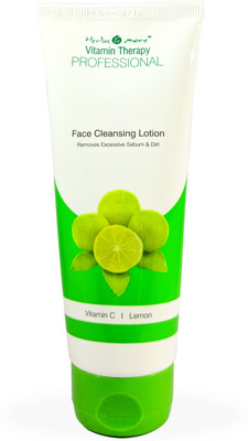

Herbs and More Vitamin Therapy Face Cleansing Lotion | Professional | Vitamin C | Lemon Extract | Removes excessive Sebum and Dirt | Herbal(100 g)