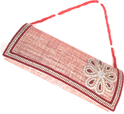 

Preet Art Jewellery Party Maroon, Red Clutch