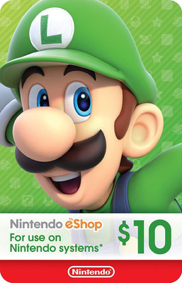 

Nintendo Eshop Card $10 USD(Code in the Box - for 3DS, Wii U & Switch)