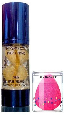 

big basket Sponge puff, Prep+Prime Skin Base Visage Face Primer Gel of Mac(Set of 2)
