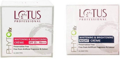 

Lotus Herbals Professional PHYTORx WHITENING & BRIGHTENING CRÈME DAY & NIGHT ( Pack Of 2 )(Set of 2)