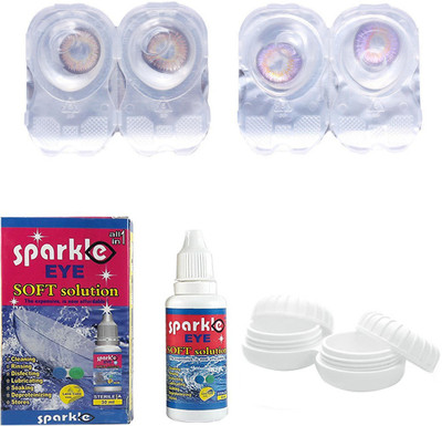 

Sparkle Eye Combo Pack Hazel & Violet Monthly Contact Lens(0, Hazel, Violet, Pack of 4)