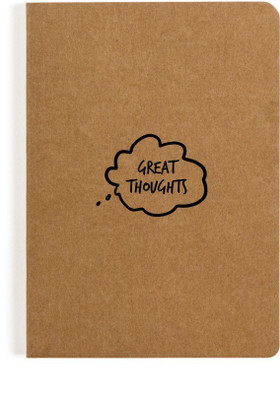 Flipkart SmartBuy A6 Notebook(GREAT THOUGHTS A6 RULED NOTEBOOK, Brown)