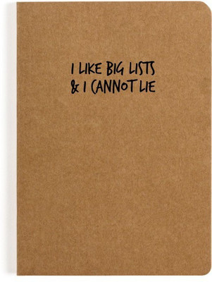 

Flipkart SmartBuy A6 Notebook(BIG LIST A6 RULED NOTEBOOK, Brown)