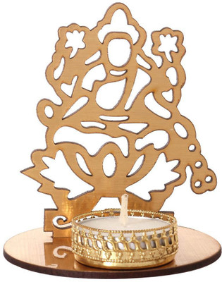 Manogyam Wood Table Diya Set(Height: 10 inch)