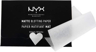 

Nyx Professional Makeup Matte Blotting Paper, White, 50 Count(Pack of 50)