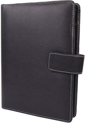 

ZesTale Premium Leathere Conference Folder(Set Of 1, Black)