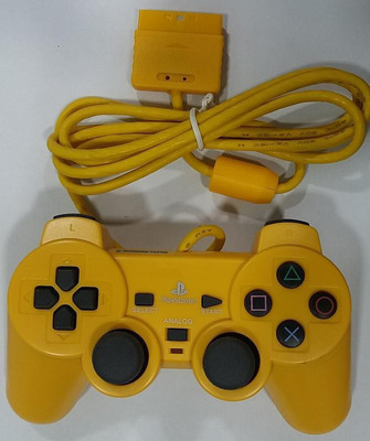 

BVG PS2 Wired Controller DUALSHOCK 2 For PS2 Controller Yellow Gamepad(Yellow, For PS2)