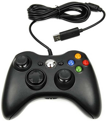 

BVG Xbox 360 Wired Controller Game Pad For Xbox 360 and PC laptop Gamepad(Black, For Xbox 360)