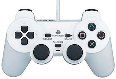 

BVG PS2 Wired Controller DUALSHOCK 2 For PS2 Controller White Gamepad(White, For PS2)