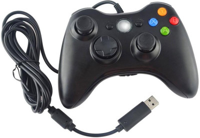 

BVG USB Wired Game Controller Game Pad For PC & Laptop(PC Games Supports) Gamepad(Black, For PC)