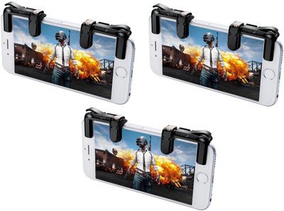 

ReTrack SET OF 3PC PUBG Sensitive Shoot/Aim Buttons R1 L1 Trigger Mobile Game Controller for Andriod & IOS Gaming Accessory Kit(Black, For Android, iOS)