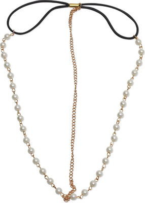 

FemNmas Pearl Celebrity Party Head Band(Gold)