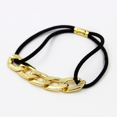 

FemNmas Metal chain Fashion Celebrity Hair Band(Gold)