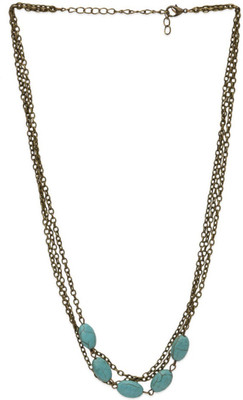 

FemNmas Blue Beads Head Chain Hair Chain(Bronze)