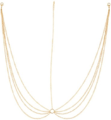 

FemNmas Multi Chain Celebrity Head Band Hair Chain(Gold)