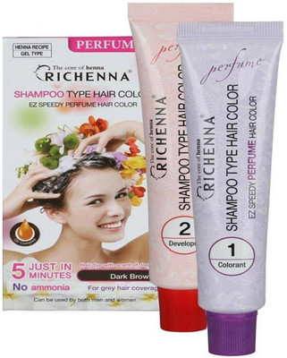 

PBK a quality habit Richenna EZ SPEEDY PERFUME Hair Color (BROWN-6) Pack of 1 Hair Color(Brown)