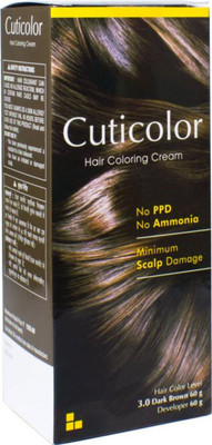

Cuticolor Hair Coloring Cream Dark Brown Hair Color(Dark Brown)