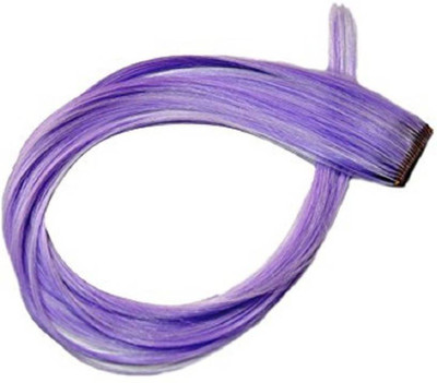 

INAAYA Coloured Extension, Purple Colour With Clip in Straight Piece Extension Hair Extension