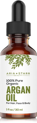 

Aria Starr Beauty ORGANIC Argan Oil For Hair, Skin, Face, Nails, Beard & Cuticles(30 ml)