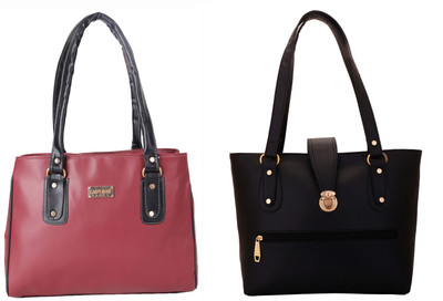 

Lady bar Shoulder Bag(Black)