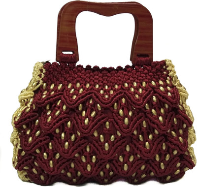 

RITA'S Hand-held Bag(Gold, Maroon)