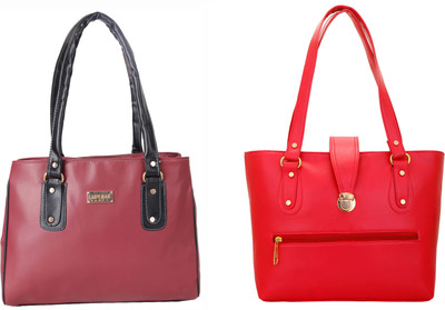 

Lady bar Shoulder Bag(Red)