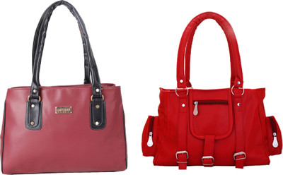 

Lady bar Shoulder Bag(Maroon)