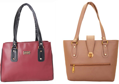 

Lady bar Shoulder Bag(Tan)