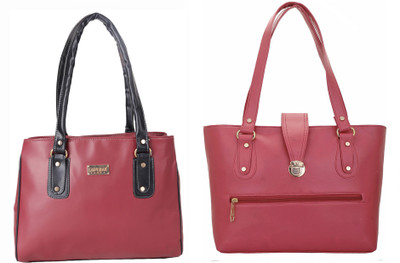 

Lady bar Shoulder Bag(Maroon)