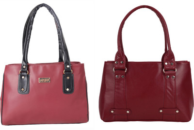 Lady bar Shoulder Bag(Maroon)