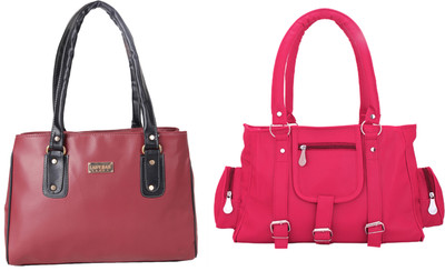 

Lady bar Shoulder Bag(Maroon)