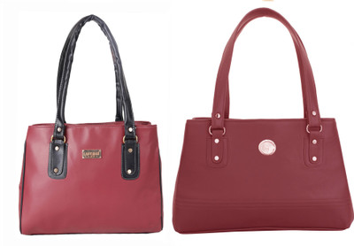 

Lady bar Shoulder Bag(Maroon)