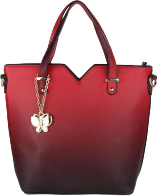 

Butterflies Hand-held Bag(Maroon)