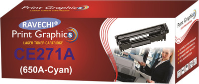 

Ravechi 650A CE271A Cyan Single Color Toner(Cyan)