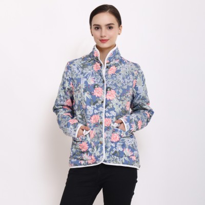 PURYS Full Sleeve Floral Print Women Jacket