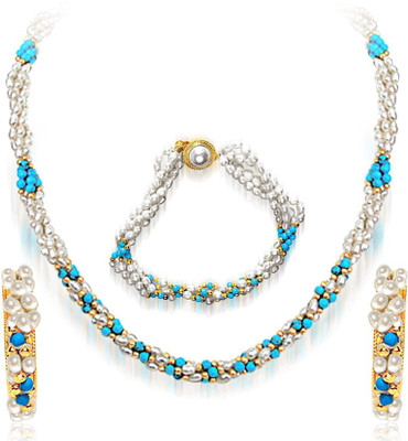 

Surat Diamond Metal Jewel Set(Blue, White)