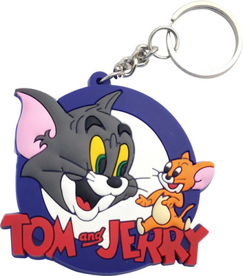 

FEDILITY KeychainRuberTom&JerryRoundBluWiteRed Key Chain