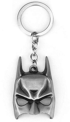 

DhanSai Expressions Batman Mask Keychain for Men Women Super Hero Silver Color Keychain Key Chain